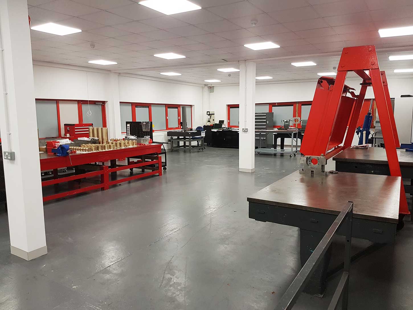 SWP Hydraulics assembly and test area